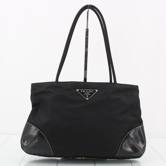 Prada Handbags - Prada Black Tessuto Easy Nylon Tote Bag